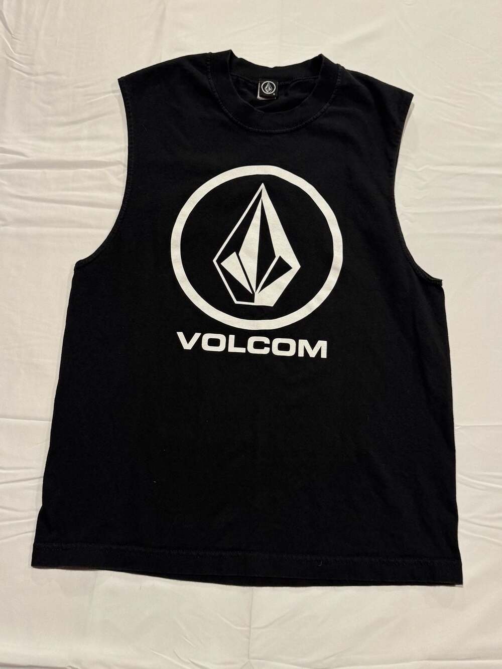Volcom Circle Stone Basic Muscle Tank Top Black Size M